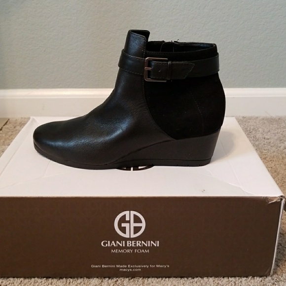 Giani Bernini Leather Ankle Women Boots Size 7M - Picture 4 of 8